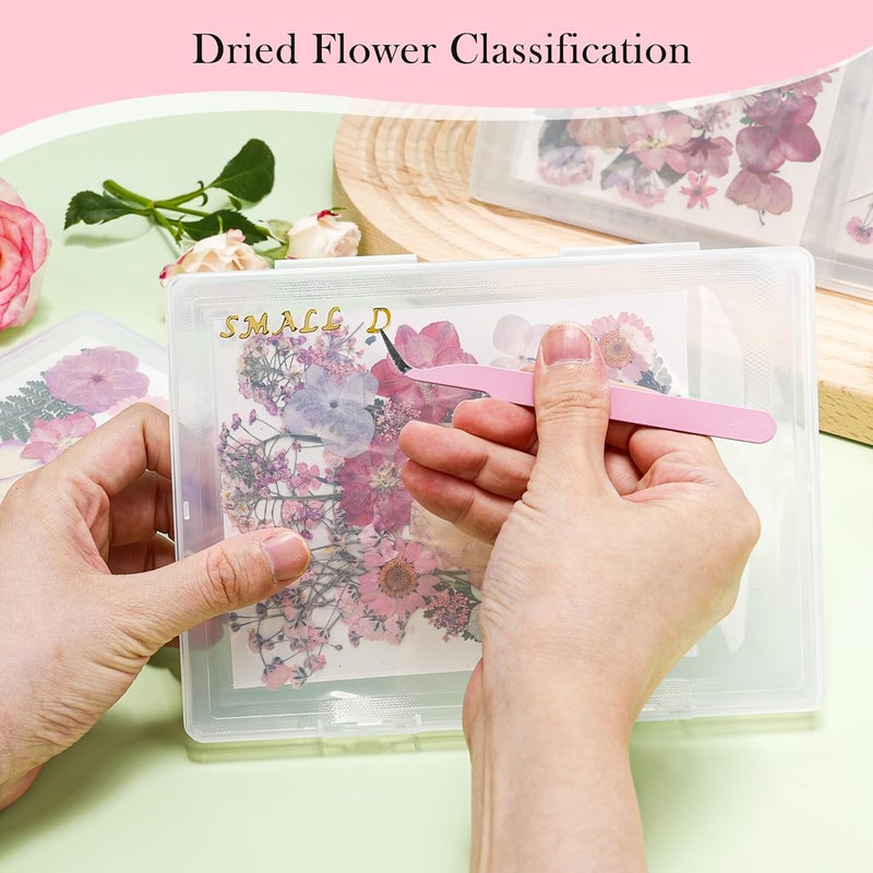 Aboofx 8PCS Dried Flower Storage Set with Blotting Paper,Ziplock Bag and Desiccant,Flower Preservation Kit,Good Seal,High Capacity to Keep Flowers Color&Dry (4pcs 5.7"x2.7"+2pcs 7"x5"+2pcs 12"x8.8") - Image 5
